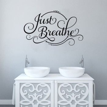 Just Breathe Yoga Stickers