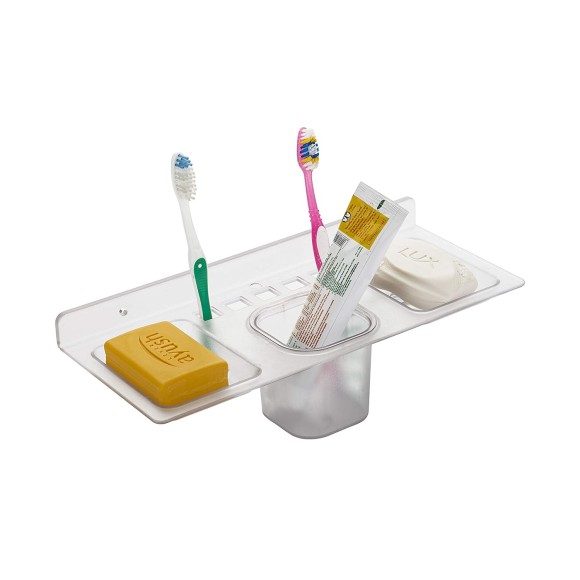Multipurpose Double Soap Stand