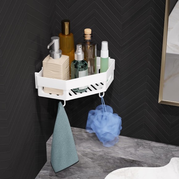 Plastic Bathroom Corner Shelf Organizer