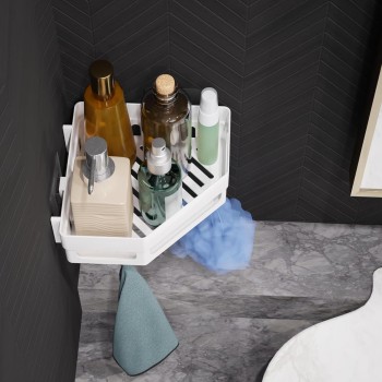 Plastic Bathroom Corner Shelf Organizer