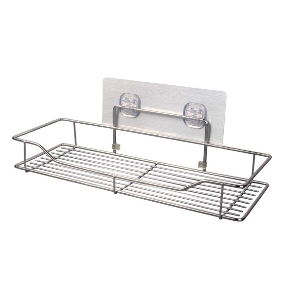 Silver Chrome Bathroom Shelves Rack