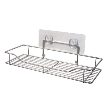 Silver Chrome Bathroom Shelves Rack