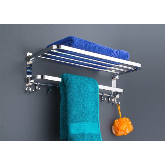 Dual Folding Towel Rack