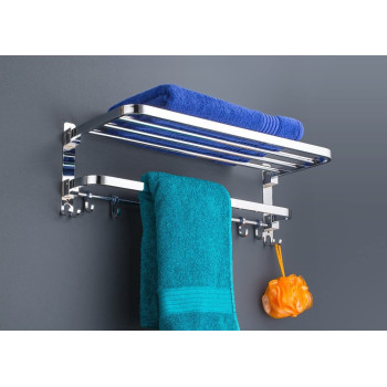 Dual Folding Towel Rack