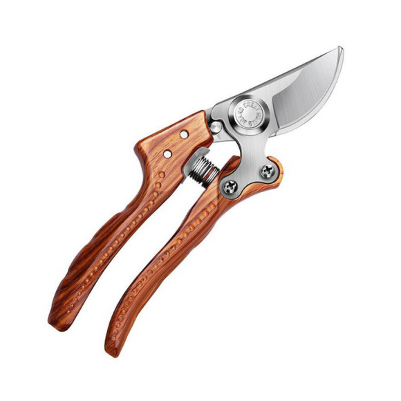 Wood Grain Garden Hand Pruner Scissor