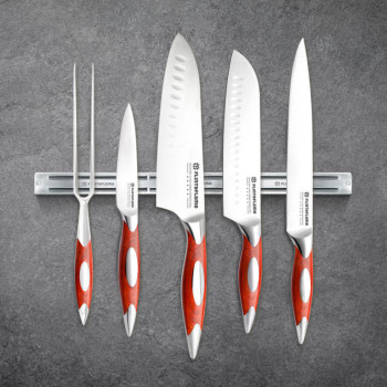 5-Piece Set with Magnetic Knife Strip
