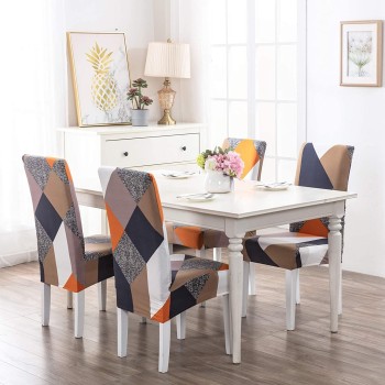 Stretchable Dining Table Chair Covers