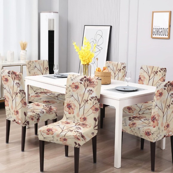 Geometric Printed Dining Chair Cover