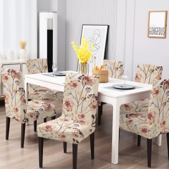 Geometric Printed Dining Chair Cover