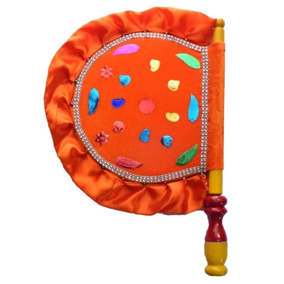 Velvet Cloth Hand Made Fan